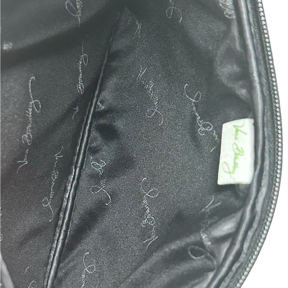 Vera Bradley Neoprene Tablet Sleeve Black White Yellow Floral Zip Close Wristlet - Picture 3 of 7